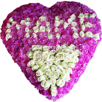 Сердце из цветов Маме от Delivery Gift.